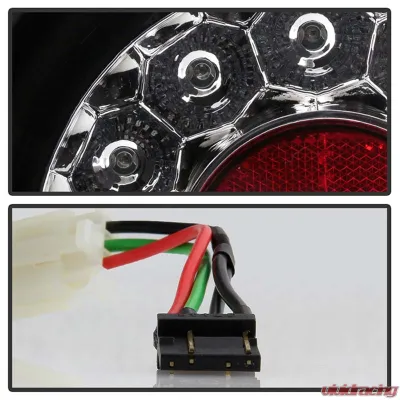 Spyder Auto LED Black Tail Lights for Honda Accord 1994-1995, ALT-YD-HA94-LED-BK - ALT-YD-HA94-LED-BK