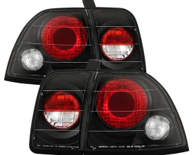 Spyder Auto Altezza Black Tail Lights for Honda Accord 1996-1997, Custom Fit, Durable Design