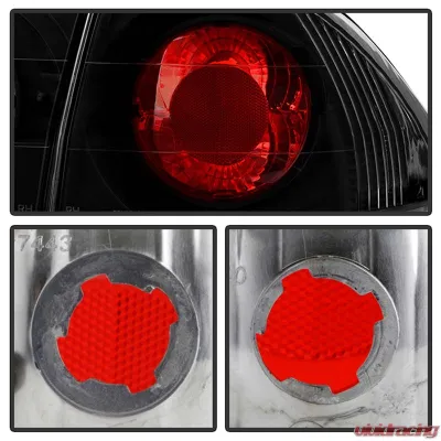Spyder Auto Altezza Black Tail Lights for Honda Accord 1998-2000, 4-Door Design - ALT-YD-HA98-BK