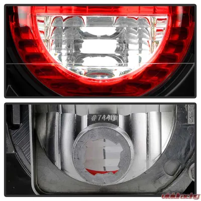 Spyder Auto Altezza Black Tail Lights for Honda Accord 1998-2000, 4-Door Design - ALT-YD-HA98-BK