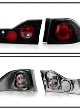 Spyder Auto Altezza Black Tail Lights for Honda Accord 1998-2000, 4-Door Design                                     - ALT-YD-HA98-BK - Image 7