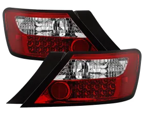 Spyder Auto 2-Door LED Red/Clear Tail Lights for Honda Civic 2006-2010