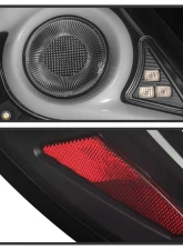 Spyder Auto LED Tail Lights for 2016-2019 Honda Civic 4 Door Black Light Bar                                     - ALT-YD-HC164D-LB-BK - Image 4
