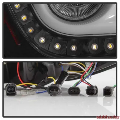 Spyder Auto LED Tail Lights for 2016-2019 Honda Civic 4 Door Black Light Bar - ALT-YD-HC164D-LB-BK