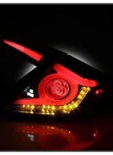 Spyder Auto LED Tail Lights for 2016-2019 Honda Civic 4 Door Black Light Bar                                     - ALT-YD-HC164D-LB-BK - Image 6