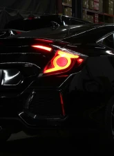 Spyder Auto LED Tail Lights for 2016-2019 Honda Civic 4 Door Black Light Bar                                     - ALT-YD-HC164D-LB-BK - Image 10