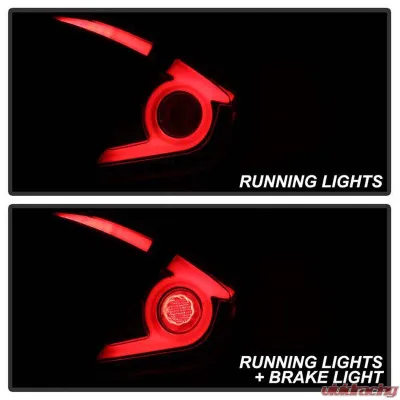 Spyder Auto LED Tail Lights Black Smoke for 2016-2019 Honda Civic 4 Door - ALT-YD-HC164D-LB-BSM