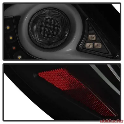 Spyder Auto LED Tail Lights Black Smoke for 2016-2019 Honda Civic 4 Door - ALT-YD-HC164D-LB-BSM