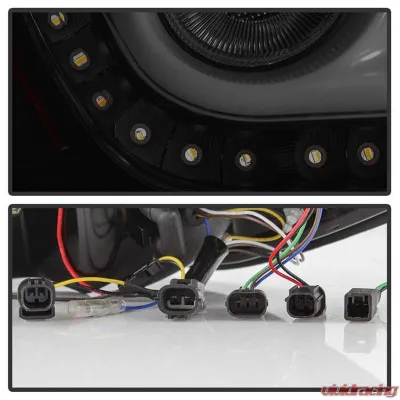 Spyder Auto LED Tail Lights Black Smoke for 2016-2019 Honda Civic 4 Door - ALT-YD-HC164D-LB-BSM