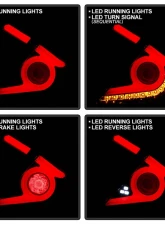 Spyder Auto Black Chrome LED Taillights for 2016-2019 Honda Civic 5 Door Hatchback                                     - ALT-YD-HC16HB-BC - Image 11