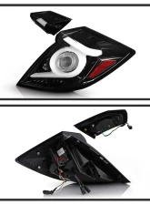 Spyder Auto Black Chrome LED Taillights for 2016-2019 Honda Civic 5 Door Hatchback                                     - ALT-YD-HC16HB-BC - Image 12