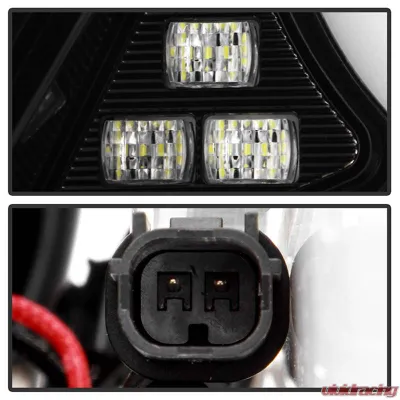 Spyder Auto Black Chrome LED Taillights for 2016-2019 Honda Civic 5 Door Hatchback - ALT-YD-HC16HB-BC