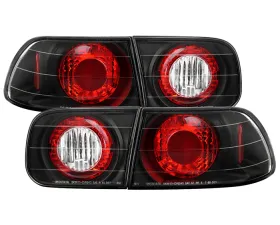 Spyder Auto Altezza Black Tail Lights for Honda Civic 1992-1995, 2 4-Door Model