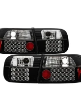 Spyder Auto 2 4-Door LED Black Tail Lights for Honda Civic 1992-1995 ALT-YD-HC92-24D                                     - ALT-YD-HC92-24D-LED-BK - Image 10