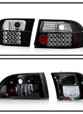 Spyder Auto 2 4-Door LED Black Tail Lights for Honda Civic 1992-1995 ALT-YD-HC92-24D                                     - ALT-YD-HC92-24D-LED-BK - Image 6