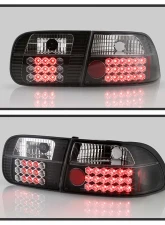Spyder Auto 2 4-Door LED Black Tail Lights for Honda Civic 1992-1995 ALT-YD-HC92-24D                                     - ALT-YD-HC92-24D-LED-BK - Image 7