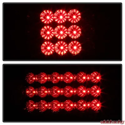 Spyder Auto 2 4-Door LED Black Tail Lights for Honda Civic 1992-1995 ALT-YD-HC92-24D - ALT-YD-HC92-24D-LED-BK