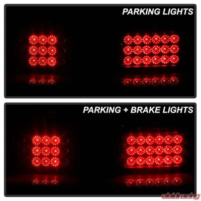 Spyder Auto 3-Door LED Black Tail Lights for Honda Civic 1992-1995 ALT-YD-HC92-3D-LED-BK - ALT-YD-HC92-3D-LED-BK