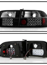 Spyder Auto 3-Door LED Black Tail Lights for Honda Civic 1992-1995 ALT-YD-HC92-3D-LED-BK                                     - ALT-YD-HC92-3D-LED-BK - Image 2