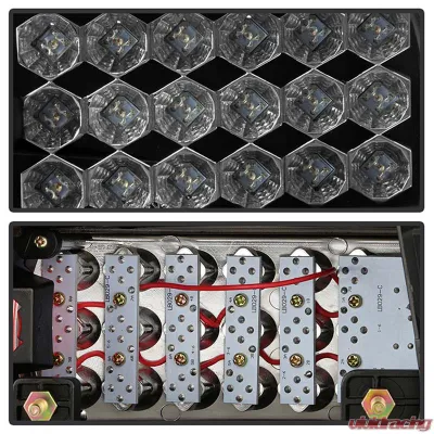Spyder Auto 3-Door LED Black Tail Lights for Honda Civic 1992-1995 ALT-YD-HC92-3D-LED-BK - ALT-YD-HC92-3D-LED-BK