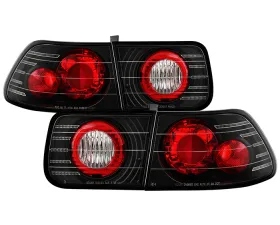 Spyder Auto Altezza Black Tail Lights for Honda Civic 1996-2000 2-Door