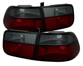 Spyder Auto Red Smoke Crystal Taillights for Honda Civic 2-Door 1996-2000