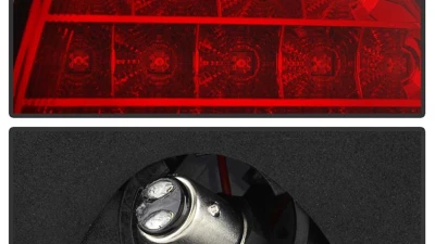 Spyder Auto 3-Door LED Red/Clear Tail Lights for Honda Civic 1996-2000                                     - ALT-YD-HC96-3D-LED-RC - Image 3