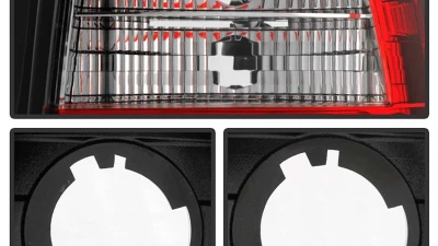 Spyder Auto 3-Door LED Red/Clear Tail Lights for Honda Civic 1996-2000                                     - ALT-YD-HC96-3D-LED-RC - Image 4