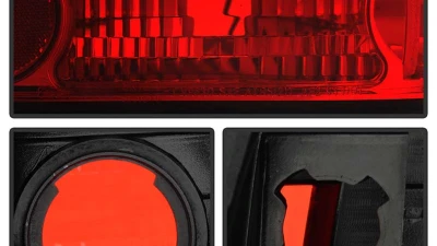 Spyder Auto 3-Door LED Red/Clear Tail Lights for Honda Civic 1996-2000                                     - ALT-YD-HC96-3D-LED-RC - Image 5