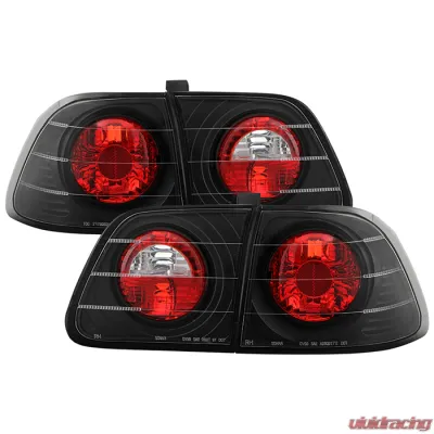 Spyder Auto 4-Door Altezza Black Tail Lights for Honda Civic 1999-2000 - ALT-YD-HC99-4D-BK