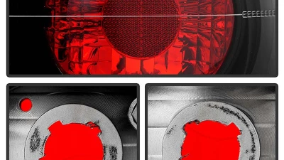 Spyder Auto 4-Door Altezza Black Tail Lights for Honda Civic 1999-2000                                     - ALT-YD-HC99-4D-BK - Image 3