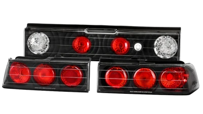 Spyder Auto Altezza Black Tail Lights for Honda CRX 1988-1991, Durable Design                                     - ALT-YD-HCRX88-BK - Image 8