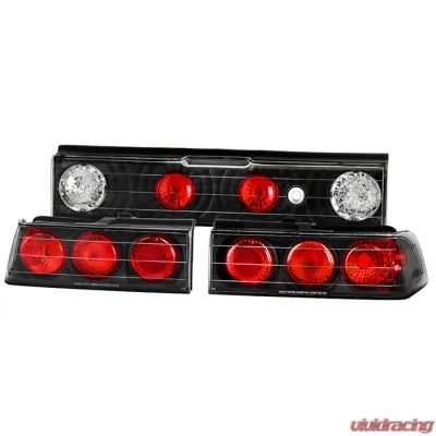 Spyder Auto Altezza Black Tail Lights for Honda CRX 1988-1991, Durable Design - ALT-YD-HCRX88-BK