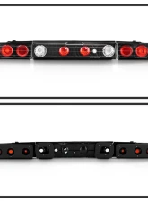 Spyder Auto Altezza Black Tail Lights for Honda CRX 1988-1991, Durable Design                                     - ALT-YD-HCRX88-BK - Image 2