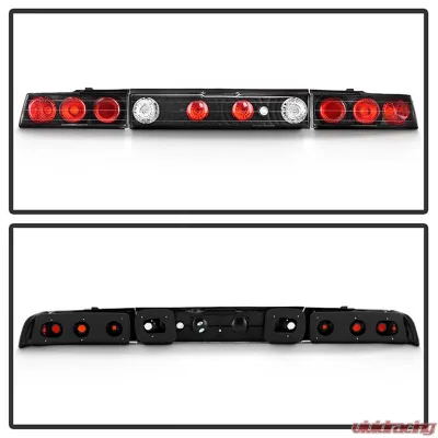 Spyder Auto Altezza Black Tail Lights for Honda CRX 1988-1991, Durable Design - ALT-YD-HCRX88-BK