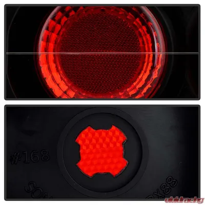Spyder Auto Altezza Black Tail Lights for Honda CRX 1988-1991, Durable Design - ALT-YD-HCRX88-BK