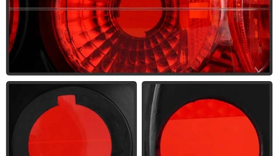 Spyder Auto Altezza Black Tail Lights for Honda CRX 1988-1991, Durable Design                                     - ALT-YD-HCRX88-BK - Image 4