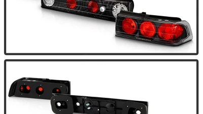 Spyder Auto Altezza Black Tail Lights for Honda CRX 1988-1991, Durable Design                                     - ALT-YD-HCRX88-BK - Image 8