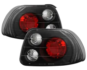 Spyder Auto Altezza Black Tail Lights Honda Del Sol 1993-1997