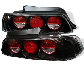 Spyder Auto Altezza Black Tail Lights for Honda Prelude 1997-2001, Custom Fit