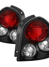 Spyder Auto Black Euro Style Taillights for Hyundai Santa Fe 2001-2006, 3 Bulbs                                     - ALT-YD-HYSF01-BK - Image 5