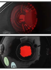 Spyder Auto Black Euro Style Taillights for Hyundai Santa Fe 2001-2006, 3 Bulbs                                     - ALT-YD-HYSF01-BK - Image 3