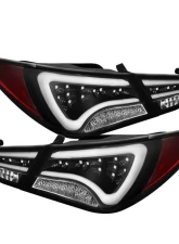 Spyder Auto Black LED Light Bar Taillights for Hyundai Sonata 2011-2013                                     - ALT-YD-HYSON11-LED-BK - Image 4