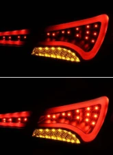 Spyder Auto Black LED Light Bar Taillights for Hyundai Sonata 2011-2013                                     - ALT-YD-HYSON11-LED-BK - Image 4