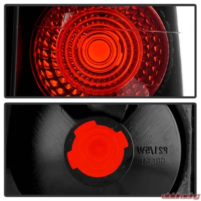 Spyder Auto Black Euro Style Taillights for Isuzu Rodeo 1991-1997, Isuzu Amigo 1989-1994 - ALT-YD-IR91-BK