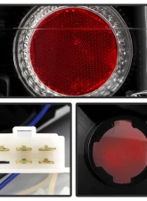 Spyder Auto Black Euro Style Taillights for Isuzu Rodeo 1991-1997, Isuzu Amigo 1989-1994                                     - ALT-YD-IR91-BK - Image 4