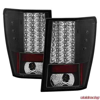 Spyder Auto LED Black Tail Lights for Jeep Grand Cherokee 2005-2006, ALT-YD-JGC05-LED-BK - ALT-YD-JGC05-LED-BK