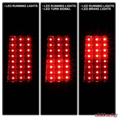 Spyder Auto LED Black Tail Lights for Jeep Grand Cherokee 2005-2006, ALT-YD-JGC05-LED-BK - ALT-YD-JGC05-LED-BK