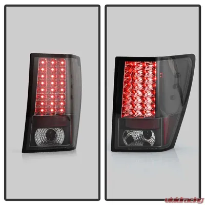 Spyder Auto LED Black Tail Lights for Jeep Grand Cherokee 2005-2006, ALT-YD-JGC05-LED-BK - ALT-YD-JGC05-LED-BK