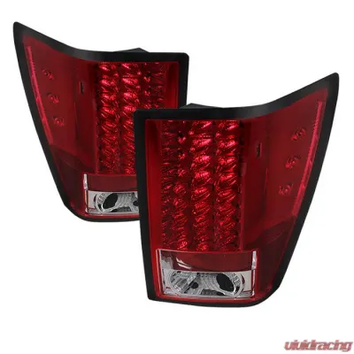 Spyder Auto Red Clear LED Taillights for Jeep Grand Cherokee 2007-2010 - ALT-YD-JGC07-LED-RC